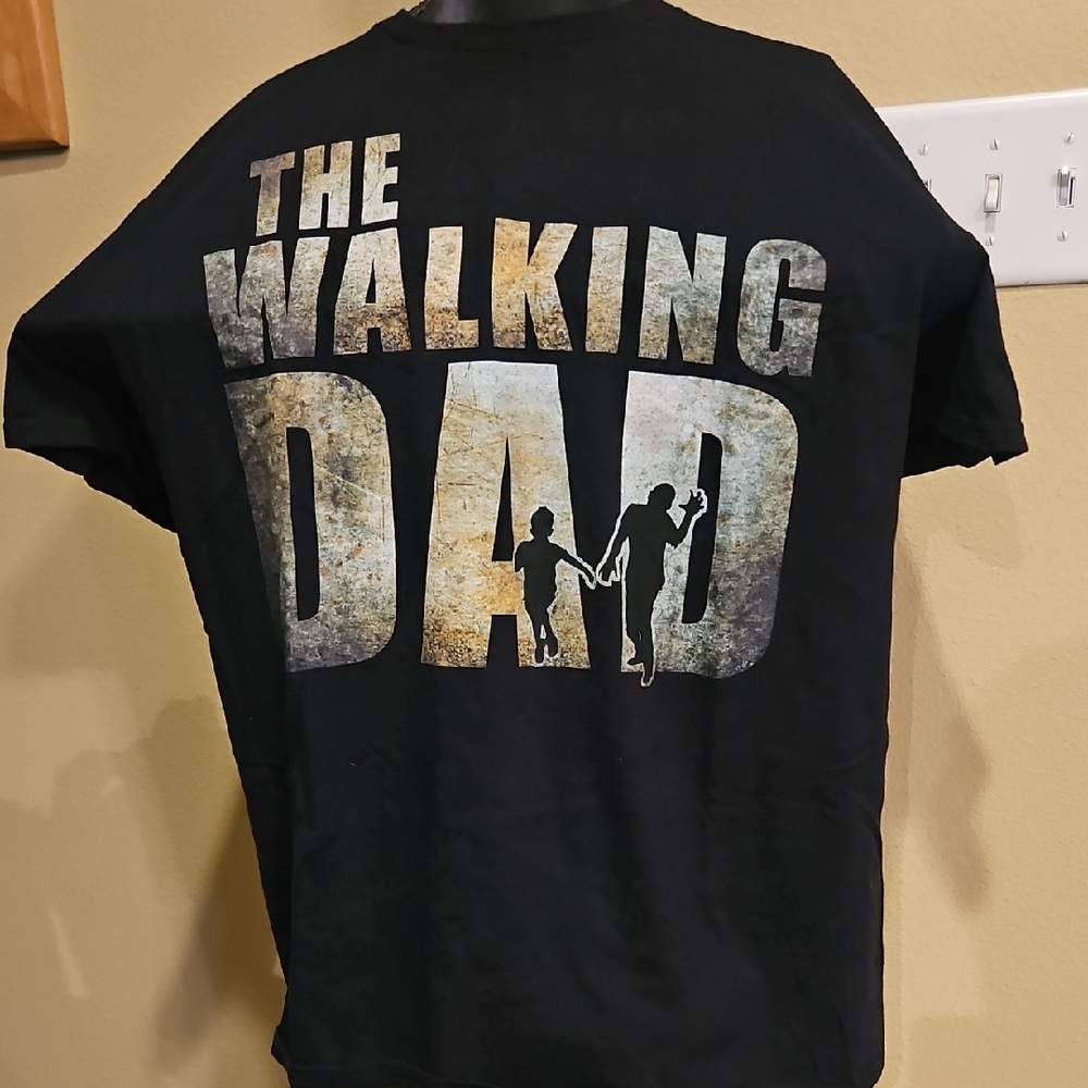 Black 'The Walking Dad' Graphic T-Shirt